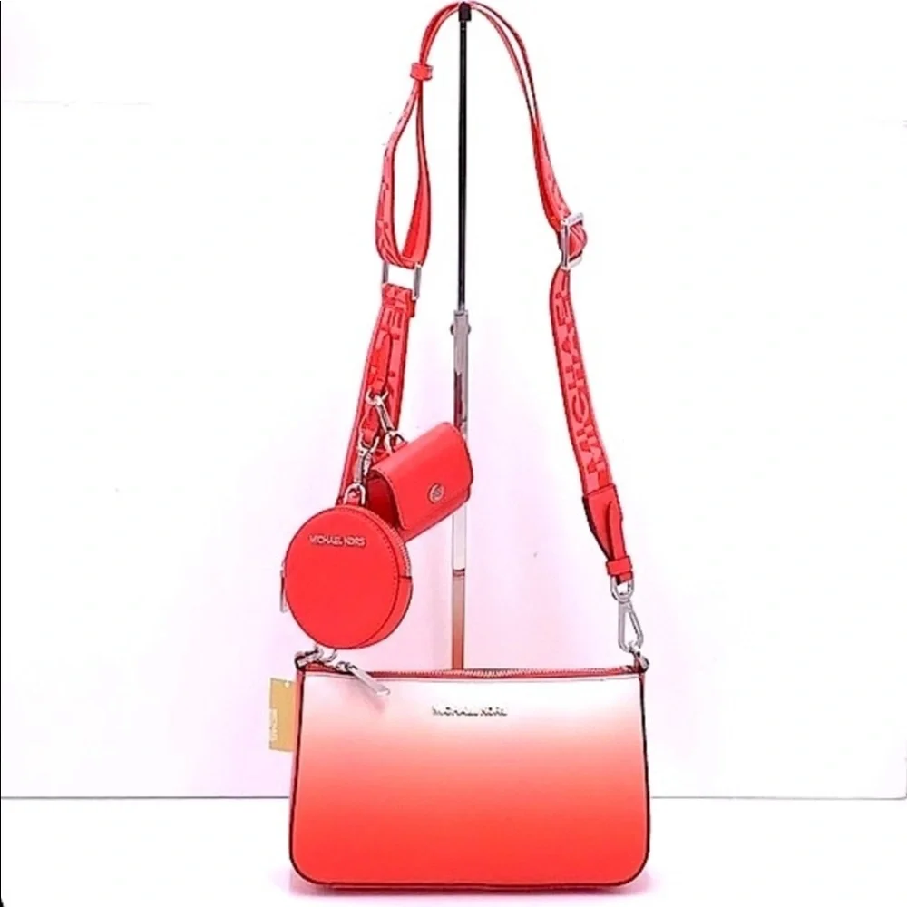 MICHAEL KORS SMALL XBODY SHOULDER BAG W TECH CORAL REEF MULTI COLOR